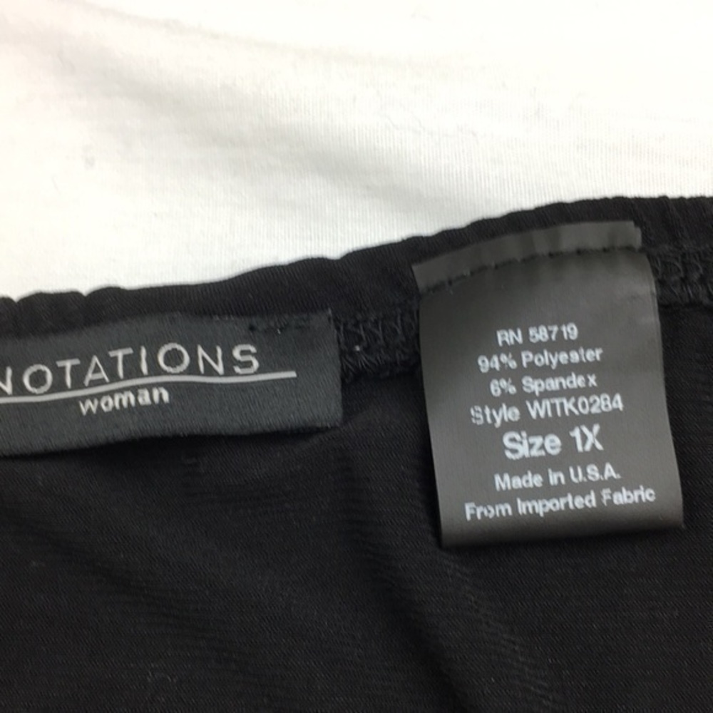 Notations Black Ruffle Hem Skirt - Picture 16 of 16